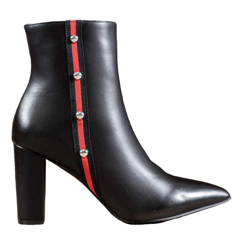 SHELOVET Saappaat koristeellisella vyöllä musta