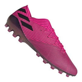 Adidas Nemeziz 19.1 Ag Fg M FU7033 jalkapallokengät vaaleanpunainen vaaleanpunainen