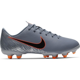 Nike Mercurial Vapor 12 Academy Mg Jr AH7347 408 jalkapallokengät monivärinen harmaa