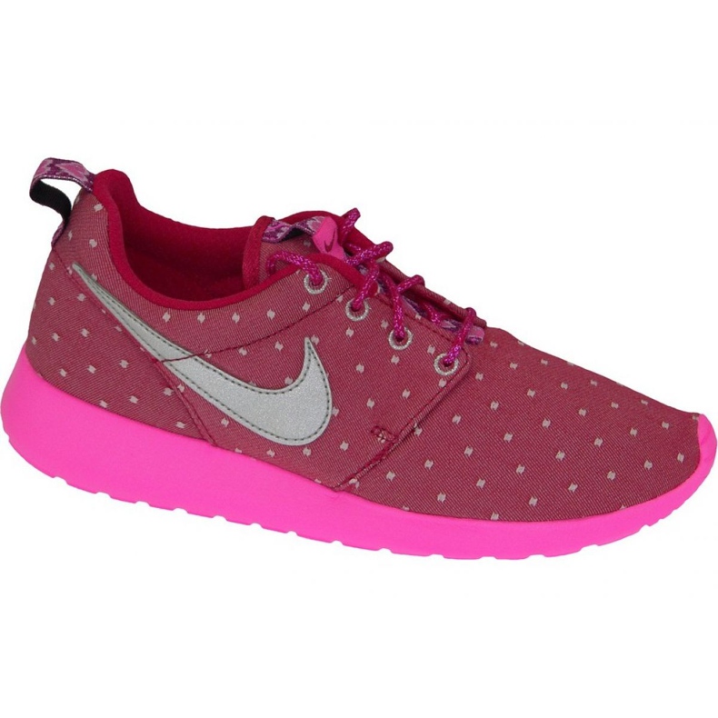 Nike Rosherun Print Gs W 677784-606 kengät vaaleanpunainen