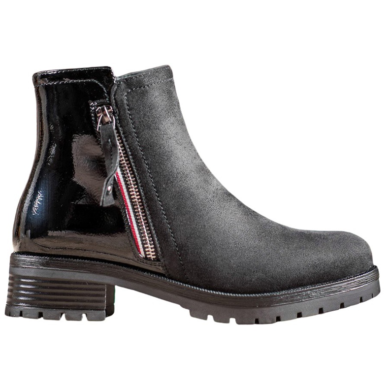 SHELOVET Työntekijät koristeellisella vetoketjulla musta