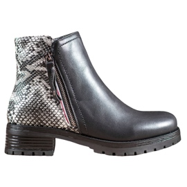 SHELOVET Työntekijät Snake Print Platformilla musta