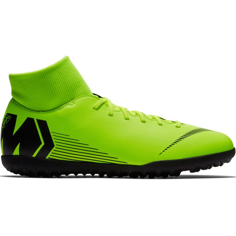 Nike Mercurial Superfly 6 Club Tf M AH7372 701 jalkapallokengät monivärinen vihreä