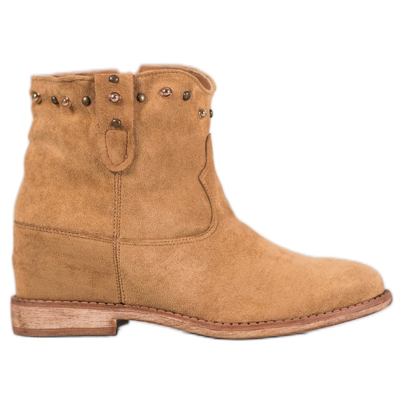 Bella Paris Suede cowboy saappaat suihkukoneilla ruskea