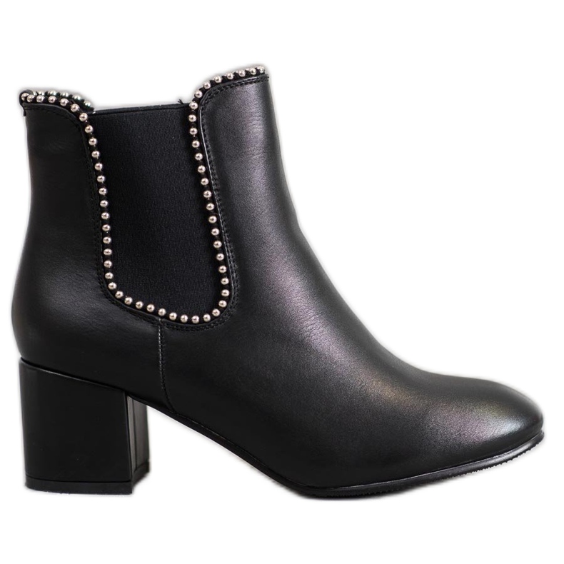 Janessa Tyylikkäät Chelsea -saappaat baarissa musta