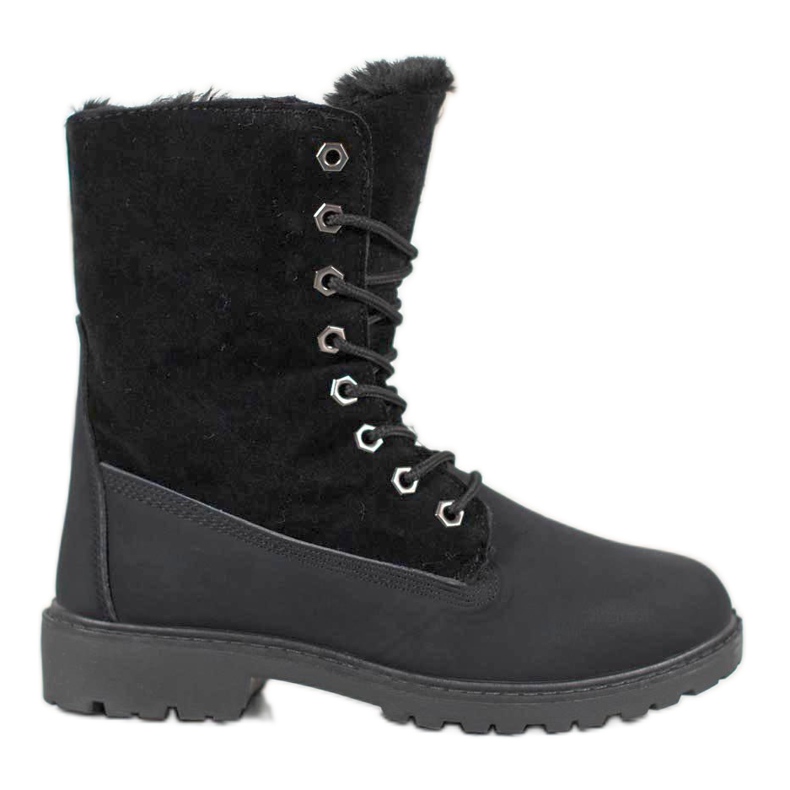 SHELOVET Black Trappers turkiksella musta