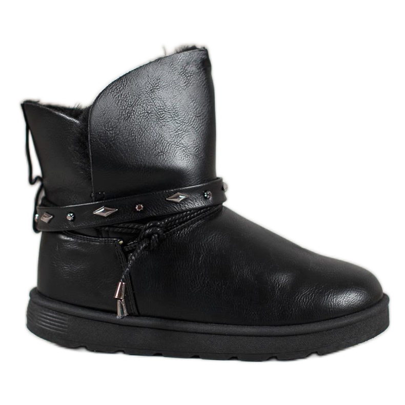 SHELOVET Mukluki Eco -nahkaa musta