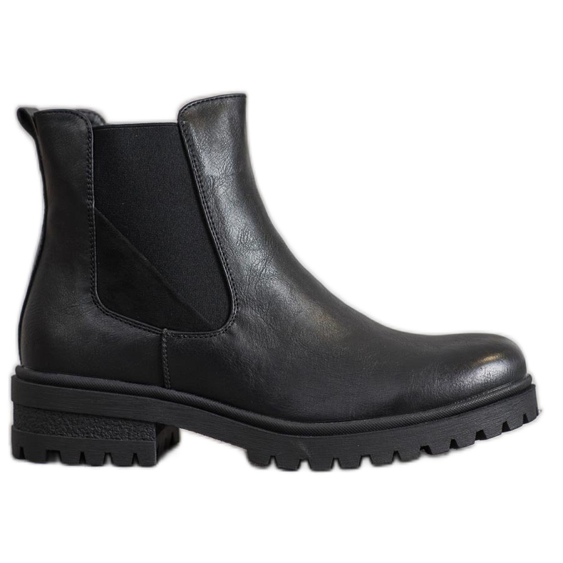 Super Mode Klassiset työntekijät Eco -nahkaa musta