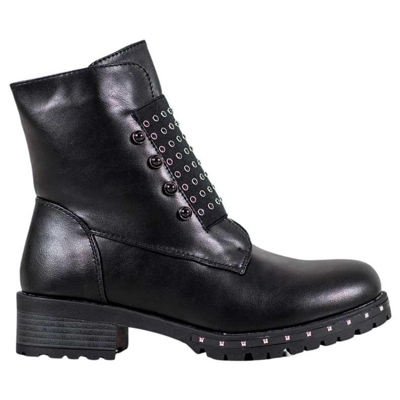 J. Star Muodikkaita työntekijöitä tekojalokivillä musta