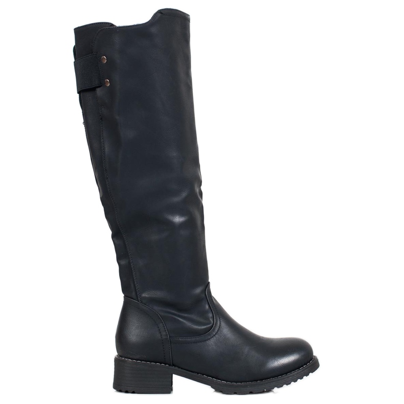 SHELOVET Klassiset saappaat Eco -nahalla musta