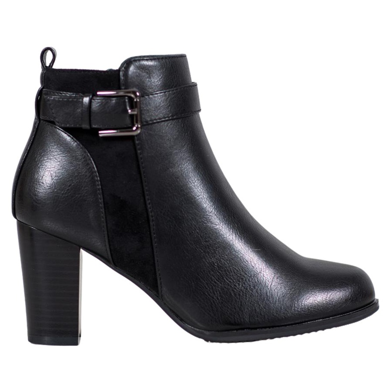 J. Star Lämpimät saappaat soljella musta