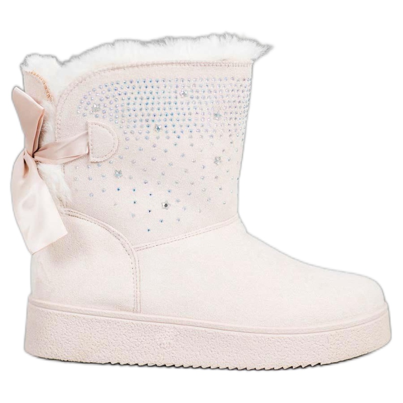 SHELOVET Mukluki kristallien kanssa ruskea