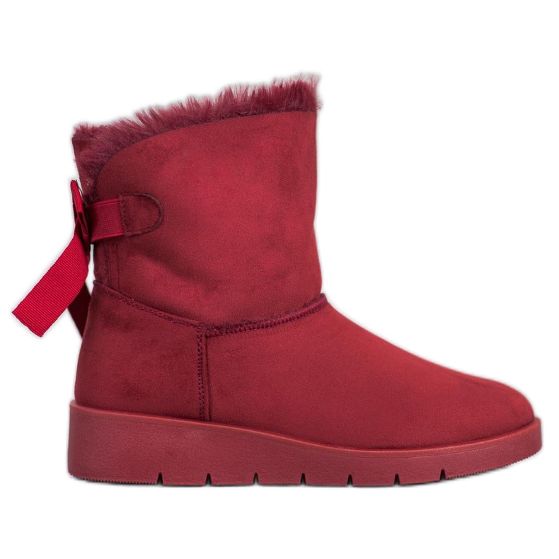 SHELOVET Maroon Mukluki lavalla punainen