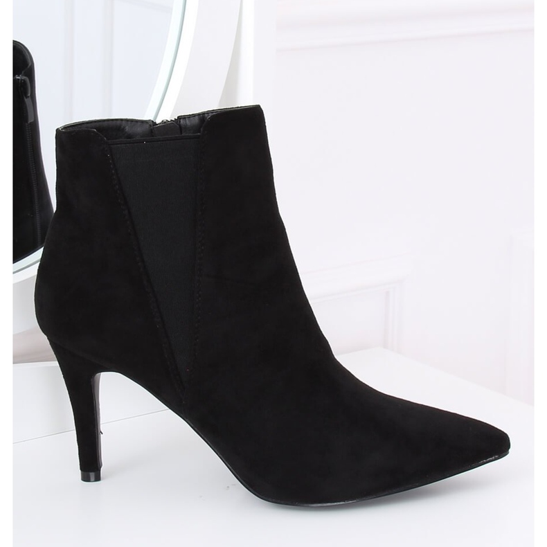 Mustat Jodhpur-saappaat mustalla mokkanavalla TX-1852 Black