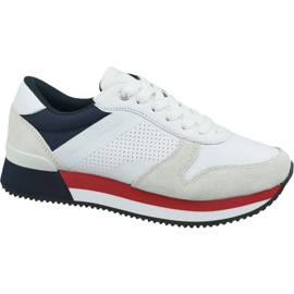 Tommy Hilfiger Active City Sneaker W FW0FW04304 020 kengät valkoinen punainen tummansininen