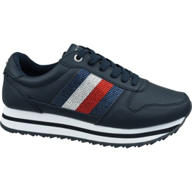 Kengät Tommy Hilfiger Tommy Retro Crystal Sneaker W FW0FW04683 Cki tummansininen
