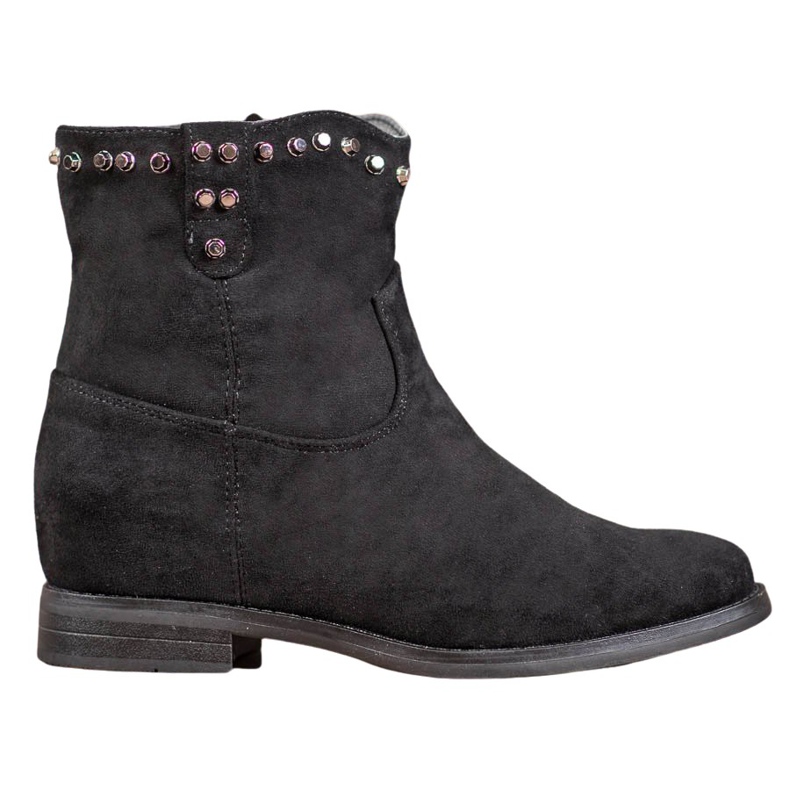 Ideal Shoes Lämpimät cowboy -saappaat suuttimilla musta