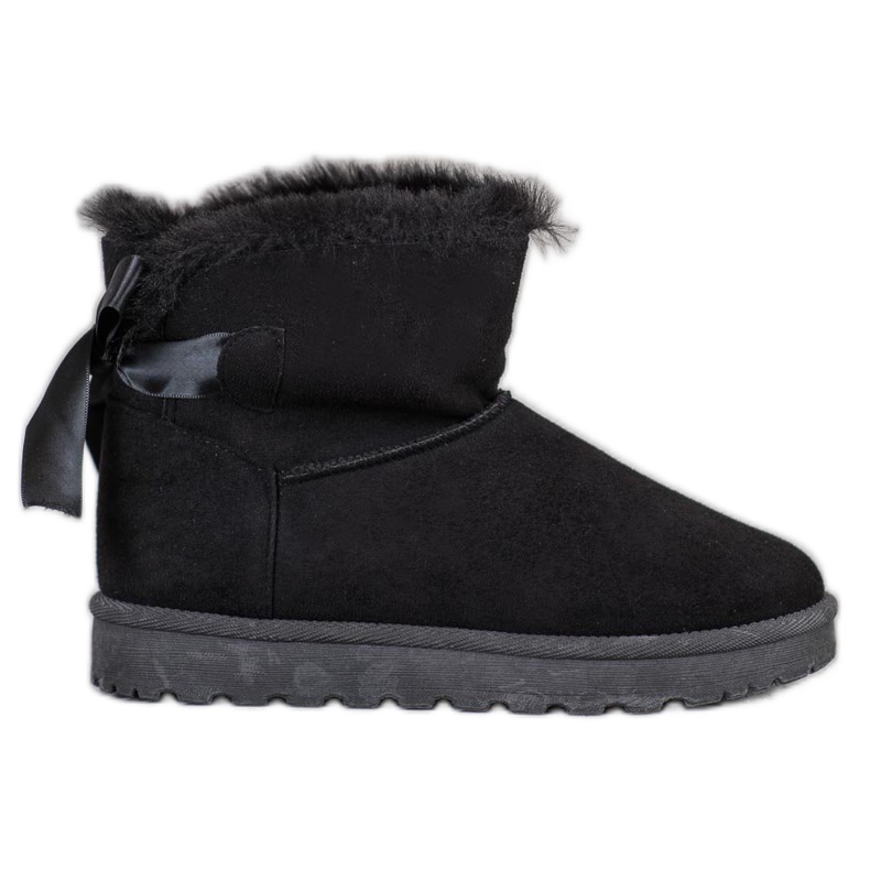 SHELOVET Lämmin Mukluki jousella musta