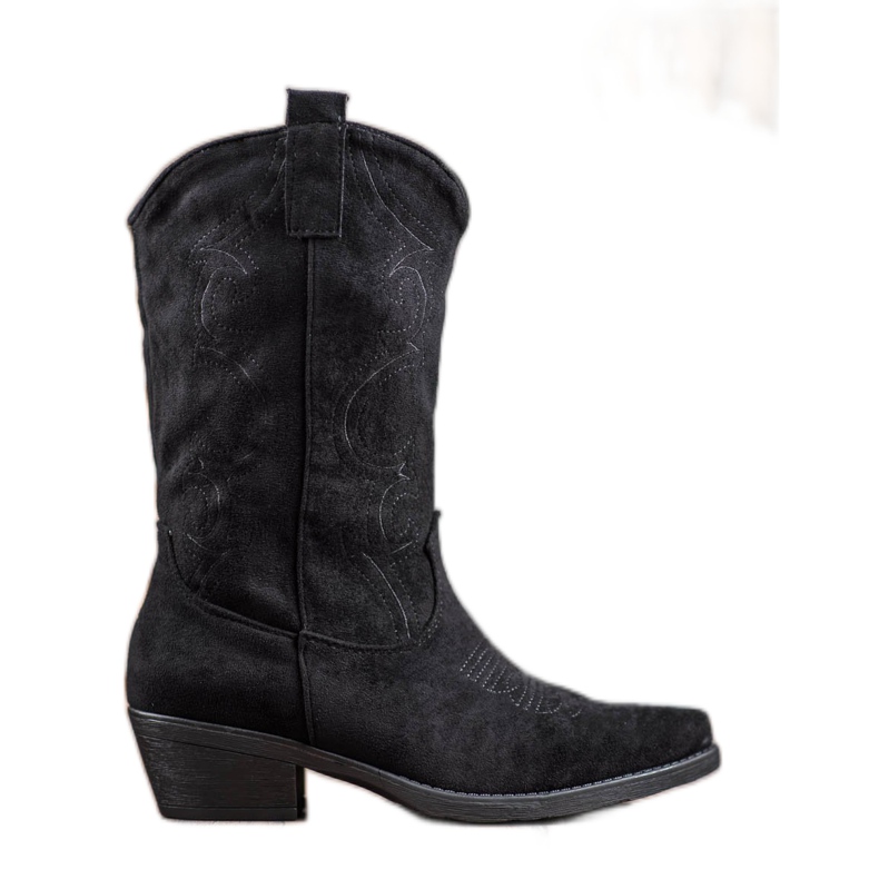 Seastar Liukuvat cowboy-saappaat, joissa on kuvio musta