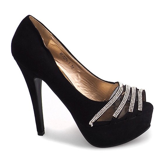 Mokkanahka pumput korkokenkä MD7079-1 musta