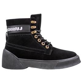 Yes Mile Muodikkaat sidotut nilkkurit musta