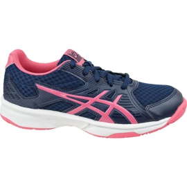 Asics Upcourt 3 W 1072A012-407 lentopallokengät keltainen tummansininen