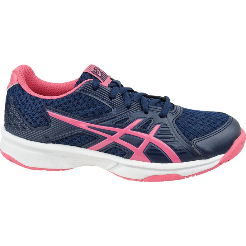 Asics Upcourt 3 W 1072A012-407 lentopallokengät keltainen laivastonsininen