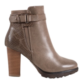 Super Mode Tyylikkäät saappaat pylväässä ruskea Super Mode Tyylikkäät saappaat pylväässä ruskea