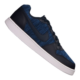 Nike Ebernon Low Prem M AQ1774-440 kengät tummansininen sininen