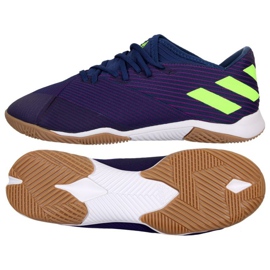 Adidas Nemeziz Messi 19.3 In M EF1812 kengät tummansininen bluesia ja laivastonsinisiä