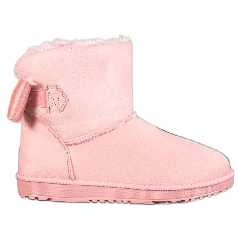 SHELOVET Jauhe Mukluki jousella vaaleanpunainen