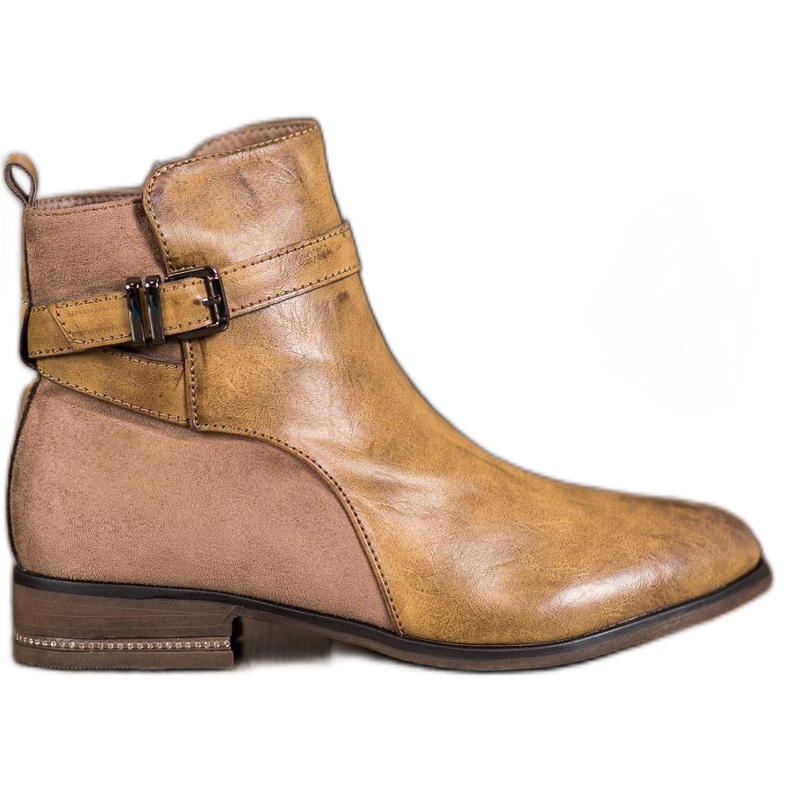 Super Mode Saappaat, joissa on kuutiometriä ruskea