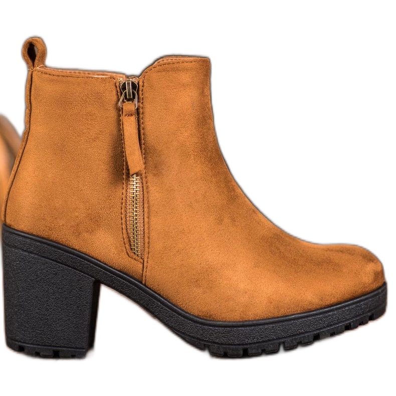 SHELOVET Mukavat saappaat lavalla ruskea