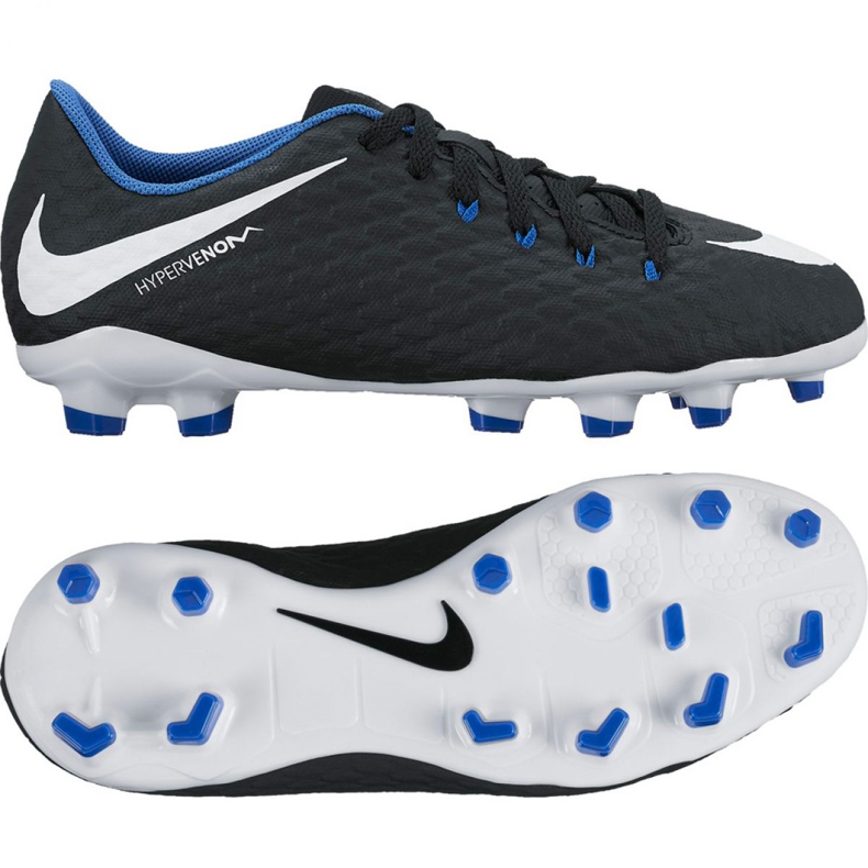 Nike Hypervenom Phelon Iii Fg Jr 852595-002 musta musta