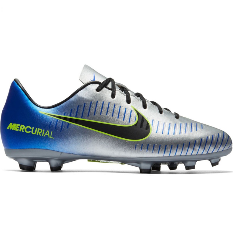 Nike Mercurial Victory 6 Neymar Fg Jr 921488-407 jalkapallokengät harmaa hopea