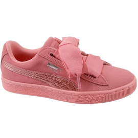 Puma Suede Heart Snk Jr 364918-05 vaaleanpunainen