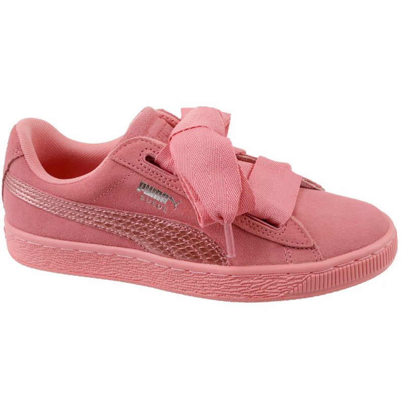 Puma Suede Heart Snk Jr 364918-05 vaaleanpunainen