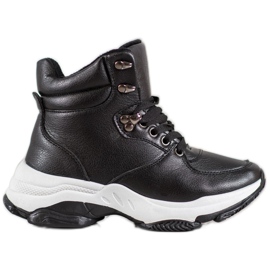 Ideal Shoes Eco -nahka lenkkarit musta