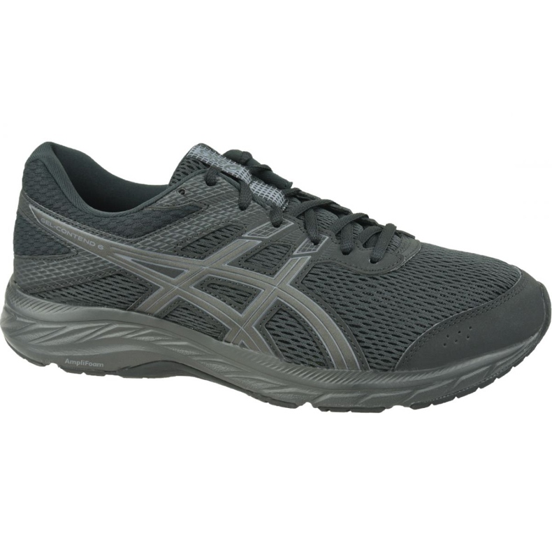 Juoksukengät Asics Gel-Contend 6 M 1011A667-002 musta harmaa