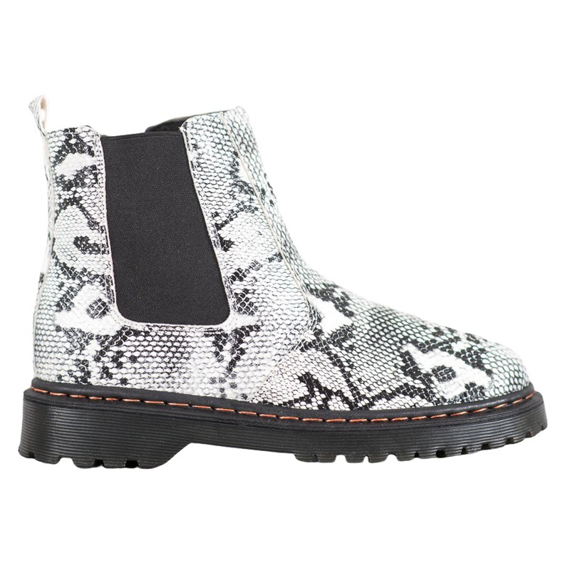 SHELOVET Chelsean saappaat alustalla valkoinen musta