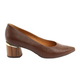 Avokkaat kengät naisille ruskea / python Anis 3697