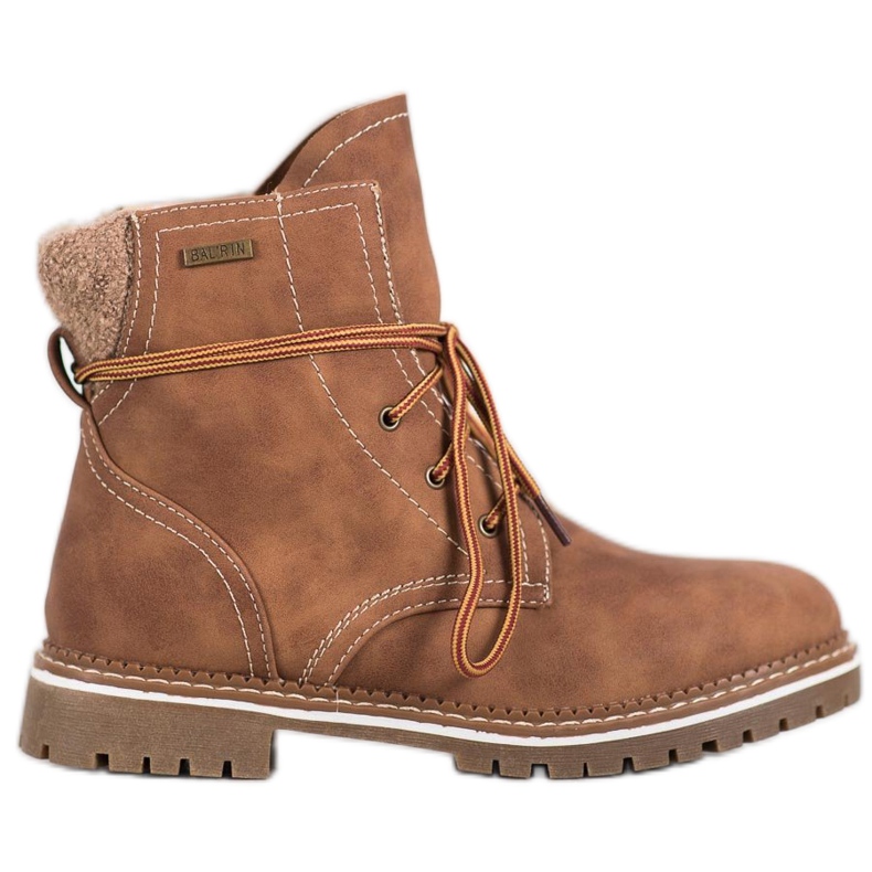 SDS Nauhalliset saappaat, joissa on eristys ruskea