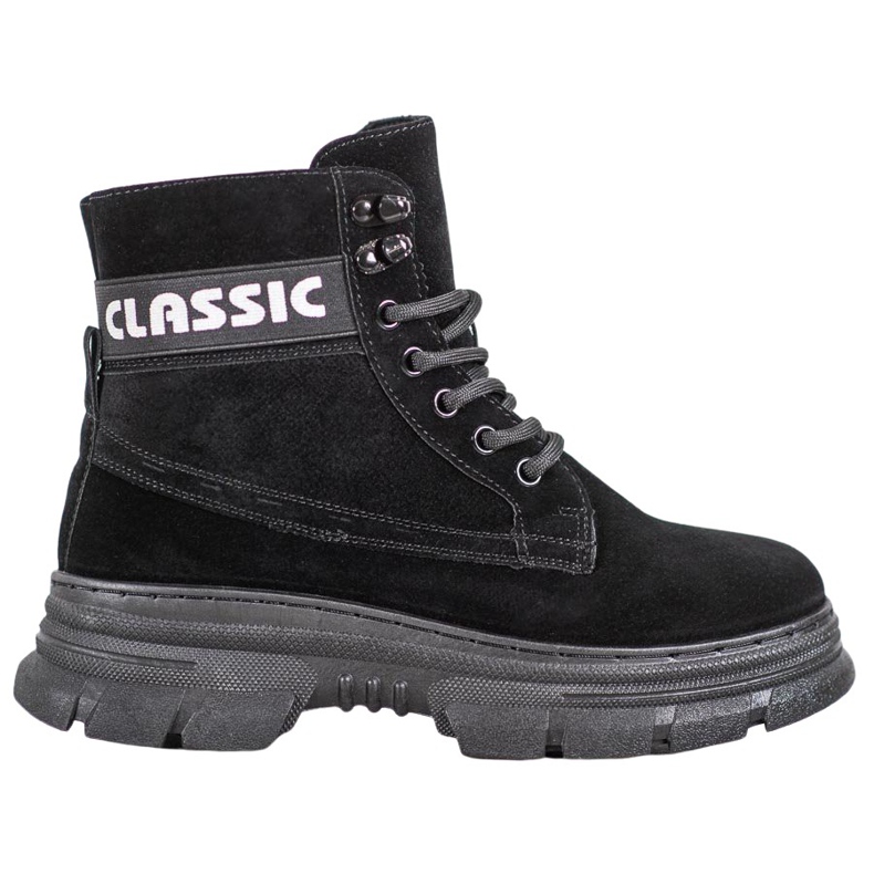 Bella Paris Klassiset Platform -saappaat musta