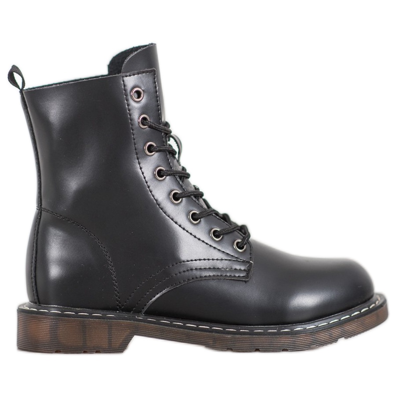 Kylie Tyylikkäät ankkurit Eco -nahalla musta