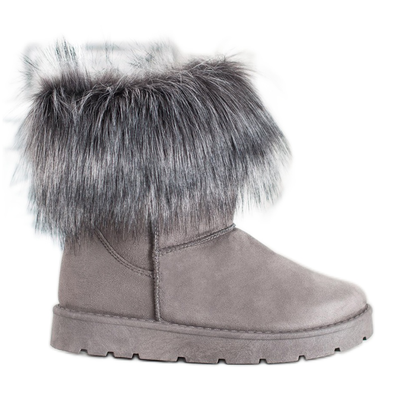 SHELOVET Harmaa Mukluki turkiksella