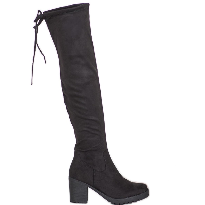 SHELOVET Suede Platform Saappaat musta