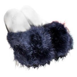 SHELOVET Mukavat turkis -tossut sininen