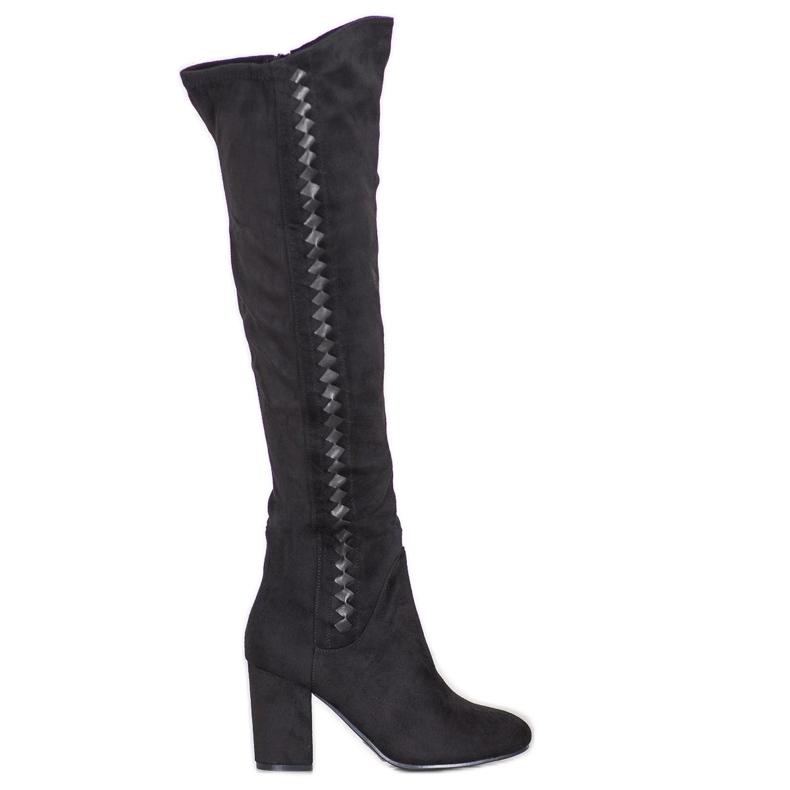 SDS Suede korkokengät musta