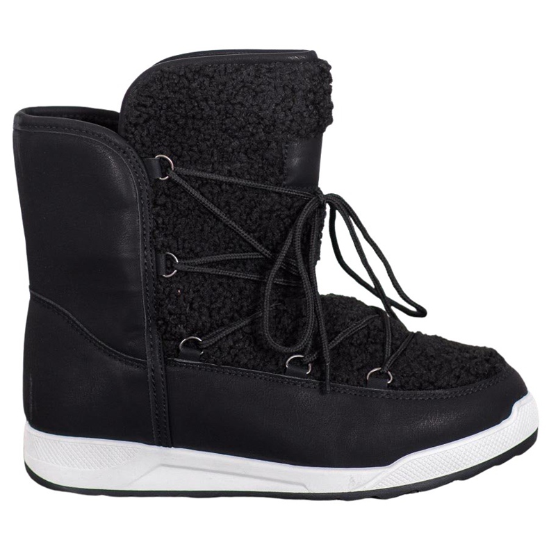 Small Swan Talvikengät lampaannahkaa musta