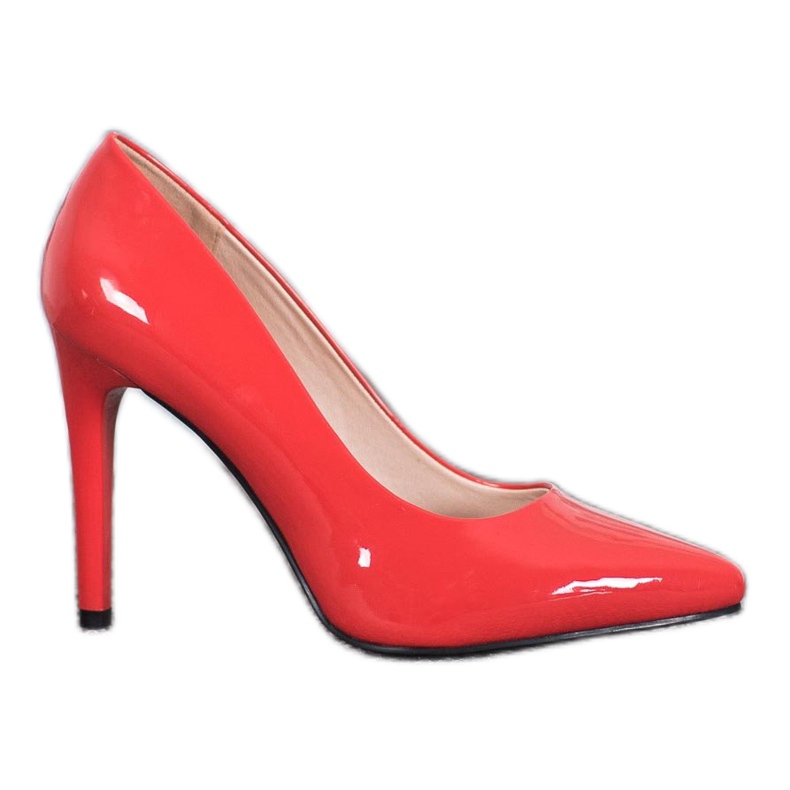 Sergio Leone Tyylikkäät lakatut korkokengät punainen